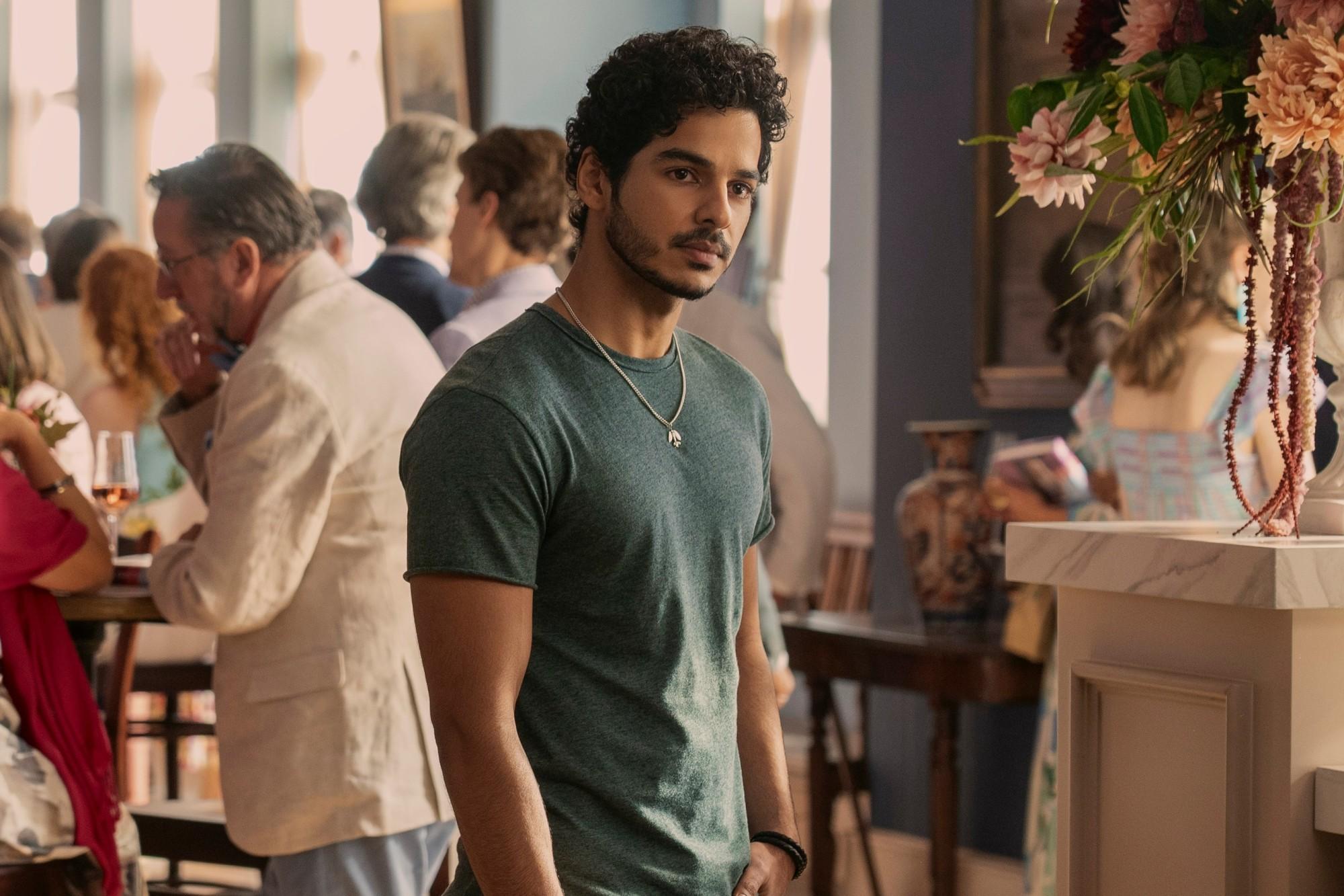 Ishaan Khatter as Shooter Dival in ‘The Perfect Couple’ (2024) (Netflix)