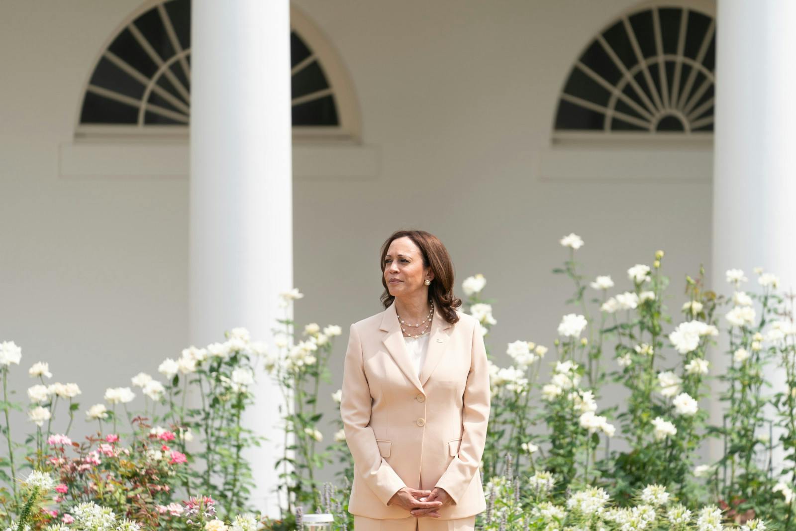 Kamala Harris attends an event celebrating the 31st Anniversary of the Americans with Disabilities Act Monday, July 26, 2021, in the Rose Garden of the White House. (Official White House Photo by Lawrence Jackson)